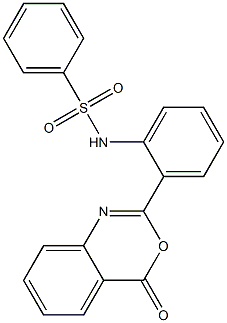 N-[2-(4-oxo-4H-3,1-benzoxazin-2-yl)phenyl]benzenesulfonamide Structure