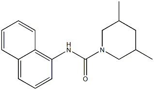 3,5-dimethyl-N-(1-naphthyl)-1-piperidinecarboxamide Struktur