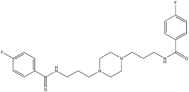 4-fluoro-N-[3-(4-{3-[(4-fluorobenzoyl)amino]propyl}-1-piperazinyl)propyl]benzamide|