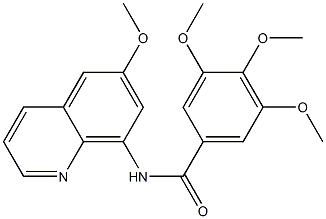 3,4,5-trimethoxy-N-(6-methoxy-8-quinolinyl)benzamide 结构式