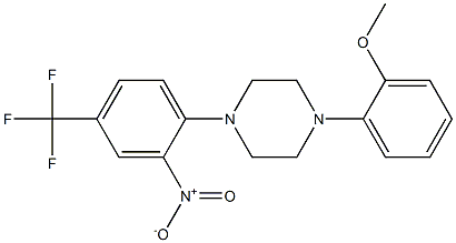 1-[2-nitro-4-(trifluoromethyl)phenyl]-4-(2-methoxyphenyl)piperazine Structure