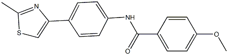 4-methoxy-N-[4-(2-methyl-1,3-thiazol-4-yl)phenyl]benzamide Structure