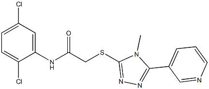 N-(2,5-dichlorophenyl)-2-[(4-methyl-5-pyridin-3-yl-4H-1,2,4-triazol-3-yl)sulfanyl]acetamide Structure