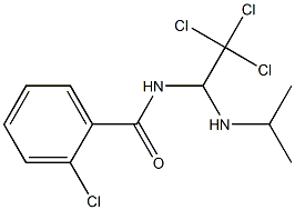 2-chloro-N-[2,2,2-trichloro-1-(isopropylamino)ethyl]benzamide Structure