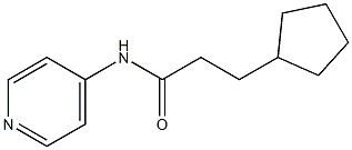 3-cyclopentyl-N-(4-pyridinyl)propanamide Structure