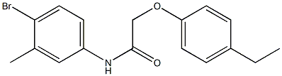 N-(4-bromo-3-methylphenyl)-2-(4-ethylphenoxy)acetamide Struktur