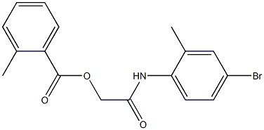 2-(4-bromo-2-methylanilino)-2-oxoethyl 2-methylbenzoate