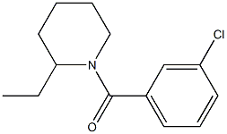  1-(3-chlorobenzoyl)-2-ethylpiperidine