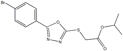 isopropyl {[5-(4-bromophenyl)-1,3,4-oxadiazol-2-yl]sulfanyl}acetate|