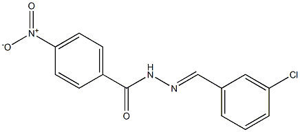 N'-(3-chlorobenzylidene)-4-nitrobenzohydrazide 结构式