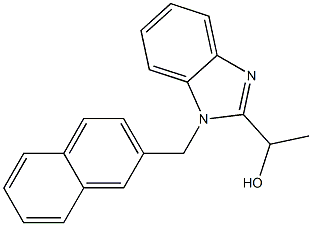 1-[1-(2-naphthylmethyl)-1H-benzimidazol-2-yl]ethanol 化学構造式