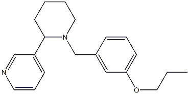 propyl 3-{[2-(3-pyridinyl)-1-piperidinyl]methyl}phenyl ether|