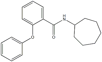 N-cycloheptyl-2-phenoxybenzamide 化学構造式