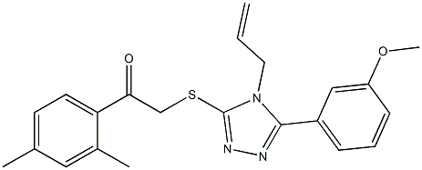 2-{[4-allyl-5-(3-methoxyphenyl)-4H-1,2,4-triazol-3-yl]sulfanyl}-1-(2,4-dimethylphenyl)ethanone