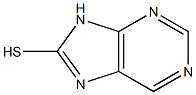 9H-purin-8-yl hydrosulfide Struktur
