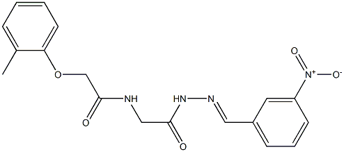  N-[2-(2-{3-nitrobenzylidene}hydrazino)-2-oxoethyl]-2-(2-methylphenoxy)acetamide