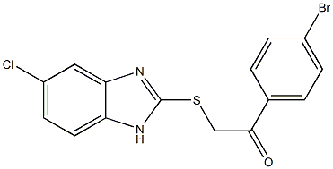 1-(4-bromophenyl)-2-[(5-chloro-1H-benzimidazol-2-yl)sulfanyl]ethanone