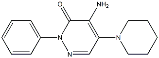 4-amino-2-phenyl-5-(1-piperidinyl)-3(2H)-pyridazinone