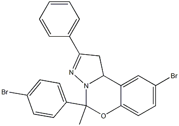 9-bromo-5-(4-bromophenyl)-5-methyl-2-phenyl-1,10b-dihydropyrazolo[1,5-c][1,3]benzoxazine|