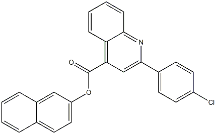 2-naphthyl 2-(4-chlorophenyl)-4-quinolinecarboxylate Structure