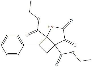 diethyl 3,4-dioxo-7-phenyl-2-azabicyclo[3.2.0]heptane-1,5-dicarboxylate,,结构式