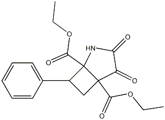 diethyl 3,4-dioxo-7-phenyl-2-azabicyclo[3.2.0]heptane-1,5-dicarboxylate Structure