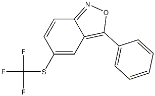 3-phenyl-5-[(trifluoromethyl)sulfanyl]-2,1-benzisoxazole Struktur