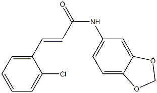 N-(1,3-benzodioxol-5-yl)-3-(2-chlorophenyl)acrylamide Structure