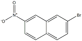 2-bromo-7-nitronaphthalene Struktur