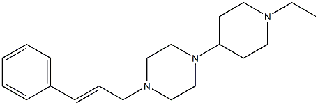 1-cinnamyl-4-(1-ethyl-4-piperidinyl)piperazine