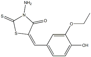 3-amino-5-(3-ethoxy-4-hydroxybenzylidene)-2-thioxo-1,3-thiazolidin-4-one