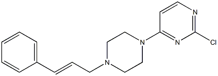 2-chloro-4-(4-cinnamyl-1-piperazinyl)pyrimidine|