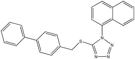 5-[([1,1'-biphenyl]-4-ylmethyl)sulfanyl]-1-(1-naphthyl)-1H-tetraazole