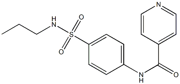 N-{4-[(propylamino)sulfonyl]phenyl}isonicotinamide Structure