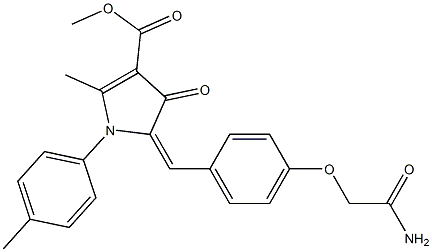 methyl 5-[4-(2-amino-2-oxoethoxy)benzylidene]-2-methyl-1-(4-methylphenyl)-4-oxo-4,5-dihydro-1H-pyrrole-3-carboxylate|