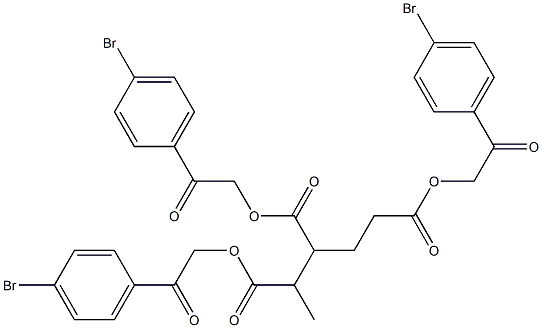 tris[2-(4-bromophenyl)-2-oxoethyl] 1,3,4-pentanetricarboxylate|