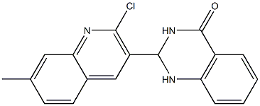 2-(2-chloro-7-methyl-3-quinolinyl)-2,3-dihydro-4(1H)-quinazolinone|