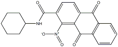 N-cyclohexyl-1-nitro-9,10-dioxo-9,10-dihydro-2-anthracenecarboxamide