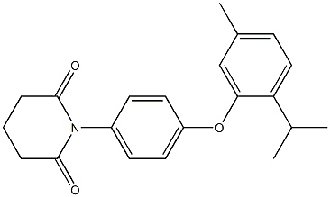 1-[4-(2-isopropyl-5-methylphenoxy)phenyl]-2,6-piperidinedione,,结构式