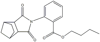 butyl 2-(3,5-dioxo-4-azatricyclo[5.2.1.0~2,6~]dec-4-yl)benzoate Structure