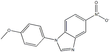 5-nitro-1-(4-methoxyphenyl)-1H-benzimidazole Struktur