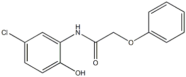 N-(5-chloro-2-hydroxyphenyl)-2-phenoxyacetamide 结构式