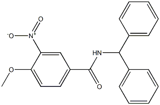 N-(diphenylmethyl)-3-nitro-4-(methyloxy)benzamide