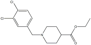 ethyl 1-(3,4-dichlorobenzyl)-4-piperidinecarboxylate Structure