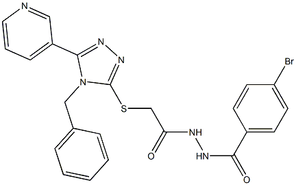  2-{[4-benzyl-5-(3-pyridinyl)-4H-1,2,4-triazol-3-yl]sulfanyl}-N'-(4-bromobenzoyl)acetohydrazide