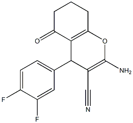 2-amino-4-(3,4-difluorophenyl)-5-oxo-5,6,7,8-tetrahydro-4H-chromene-3-carbonitrile|