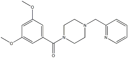  1-(3,5-dimethoxybenzoyl)-4-(2-pyridinylmethyl)piperazine