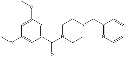 1-(3,5-dimethoxybenzoyl)-4-(2-pyridinylmethyl)piperazine|