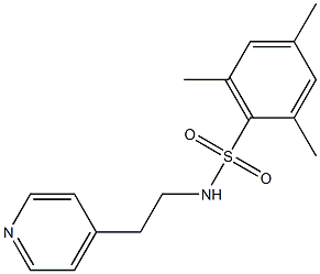 2,4,6-trimethyl-N-[2-(4-pyridinyl)ethyl]benzenesulfonamide