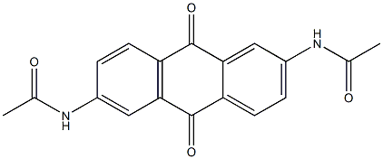 N-[6-(acetylamino)-9,10-dioxo-9,10-dihydro-2-anthracenyl]acetamide Struktur